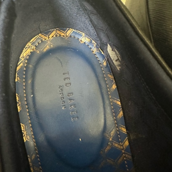 TED BAKER LONDON Fhares Cap Toe Oxford Black Leather - Picture 8 of 11